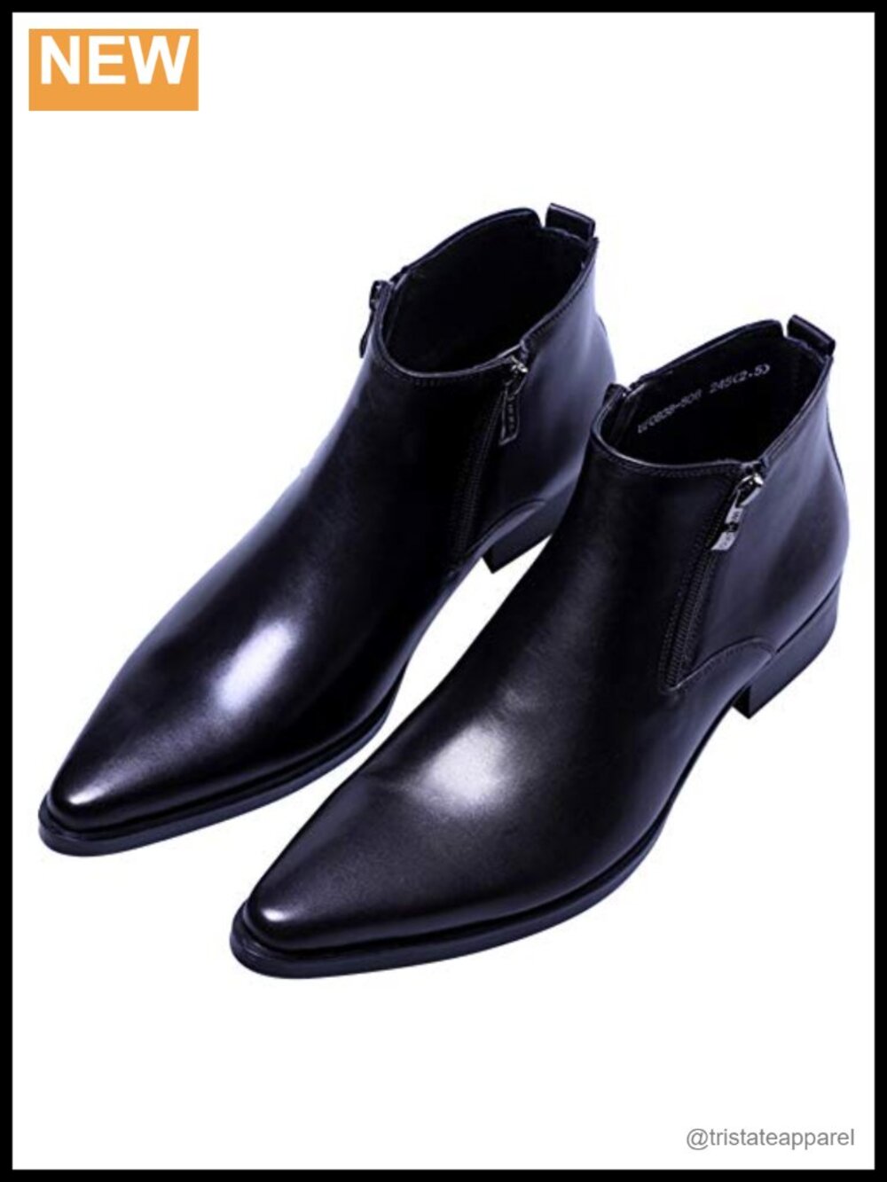 Top Grain Leather Men's Dress Ankle Boots